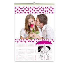 Calendario A4 pagina singola Love