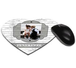 Mouse tappetino cuore Simple grey