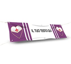 Stampa striscione 150x30 Cuore viola
