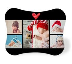 Puzzle personalizzato fiocco Black collage