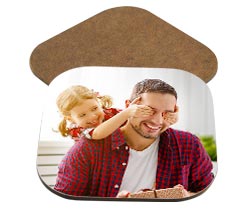 Sottobicchiere quadrato in legno