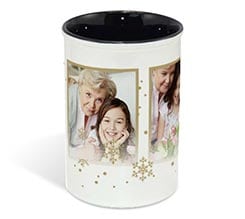 Portapenne in ceramica White Christmas