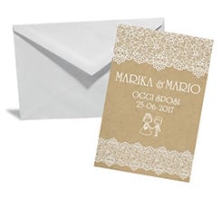 Bigliettino Auguri Lace