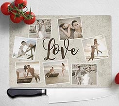 Tagliere in vetro Crazy collage