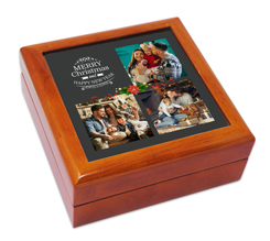 Portagioie in legno Merry Christmas