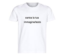 T-shirt bambini bianca in cotone