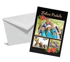 Bigliettino Auguri Black Christmas