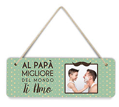 Targa per Porta in Legno Papà
