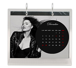 Calendario da tavolo in plexiglass Cerchio