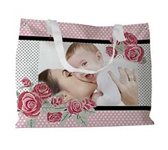Borsa personalizzata Rose con pois