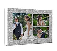 Foto collage su tela Texture grigia