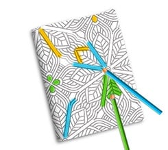 Quaderno Copertina da Colorare Fiori stella