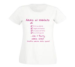 T-shirt donna in cotone Addio al nubilato