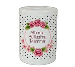 Portaspazzolino Cornice di rose