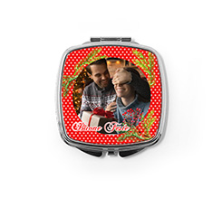 Bacche natalizie per il tuo specchietto quadrato