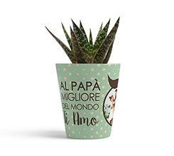 vaso per la festa del papà personalizzato con foto e grafica