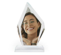 Foto su cristallo prisma