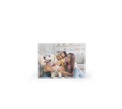 Cristallo rettangolare piccolo con foto