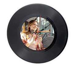 Orologio in vinile personalizzato con foto