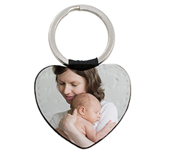 Portachiavi cuore in pelle