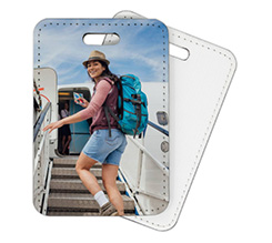 Etichetta Bagaglio in Pelle personalizzata con foto