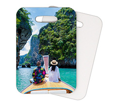 Etichetta valigia personalizzata in legno