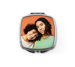 Specchietto Quadrato da borsa personalizzato con foto