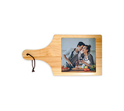 Tagliere Personalizzato legno e vetro con foto