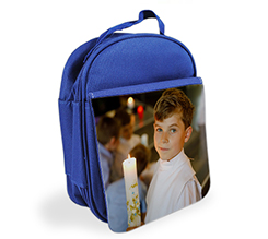 Zaino porta pranzo Prima Comunione personalizzato con foto