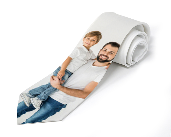 cravatta personalizzata con foto per la festa del papà