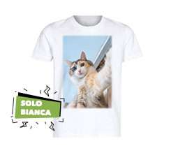 tshirt bambino bianca personalizzata