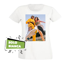 tshirt donna bianca personalizzata