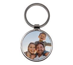 Portachiavi rotondo grande in metallo