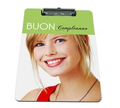 Portablocco A4 in masonite Happy birthday