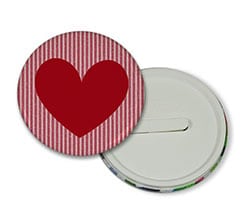 Spilla con clip Red strips