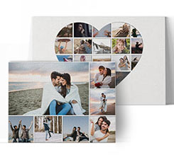 Collage fotografico su tela