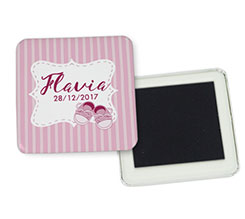 Magnete quadrato frigo Scarpe rosa