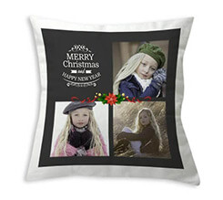 Cuscino classico in microfibra Merry Christmas