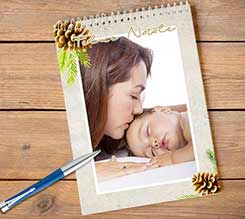 Block Notes A4 Spirale Pine cone