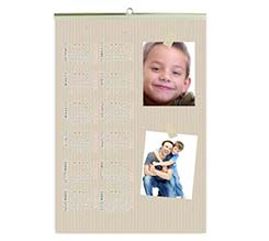 Calendario A4 pagina singola Texture rigata