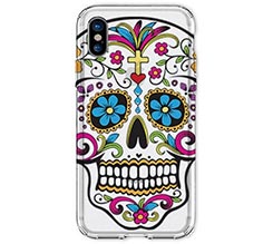 Cover Trasparente iPhone X Teschio