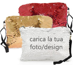 Pochette con Paillettes Reversibili