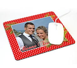 Tappetino mouse rettangolare Bacche natalizie