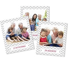 Polaroid Magnetiche Zig zag grey