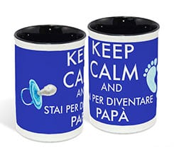 Portapenne in ceramica Keep calm dad