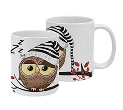 Tazza panoramica Gufo dormiglione