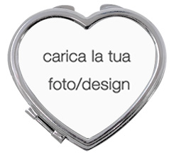 specchietto cuore con foto
