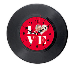 Orologio da parete in vinile Big Love