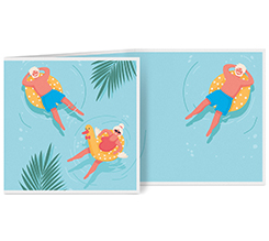 Biglietto a 3 ante quadrato pensione addio stress