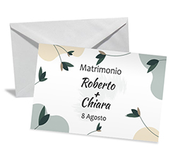 partecipazione matrimonio personalizzata con nomi e data